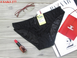 QUẦN SAKI BÔNG ÉP 277 - BLOCK 5 CÁI -  MÀU ĐEN